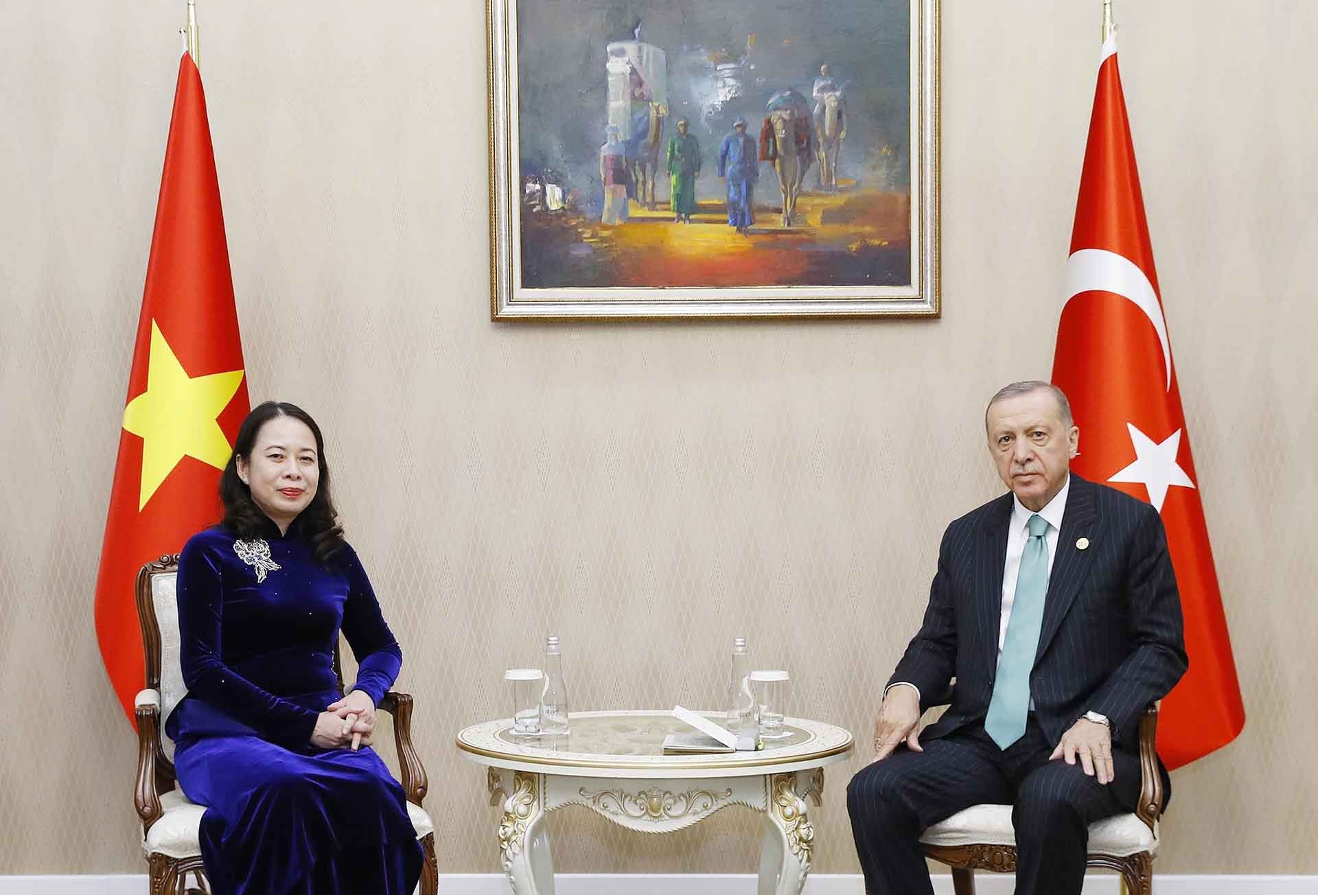 Phó Chủ tịch nước Võ Thị Ánh Xuân hội kiến Tổng thống Kazakhstan Kassym-Jomart Tokayev