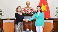 Trợ lý Bộ trưởng Ngoại giao Nguyễn Minh Hằng tiếp Phó Trợ lý Ngoại trưởng Hoa Kỳ Whitney Baird