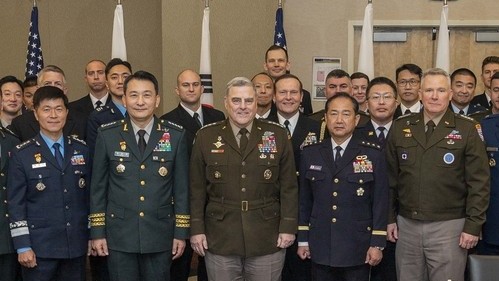 Mỹ-Nhật-Hàn ra tuyên bố chung về hợp tác an ninh, Washington cam kết phi hạt nhân hóa 'toàn bộ' bán đảo Triều Tiên