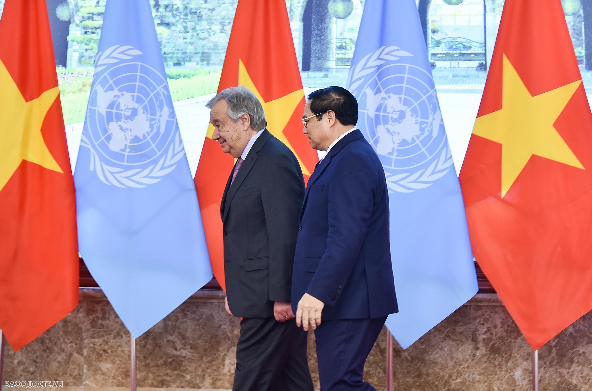 Thủ tướng Chính phủ Phạm Minh Chính tiếp Tổng thư ký Liên hợp quốc António Guterres