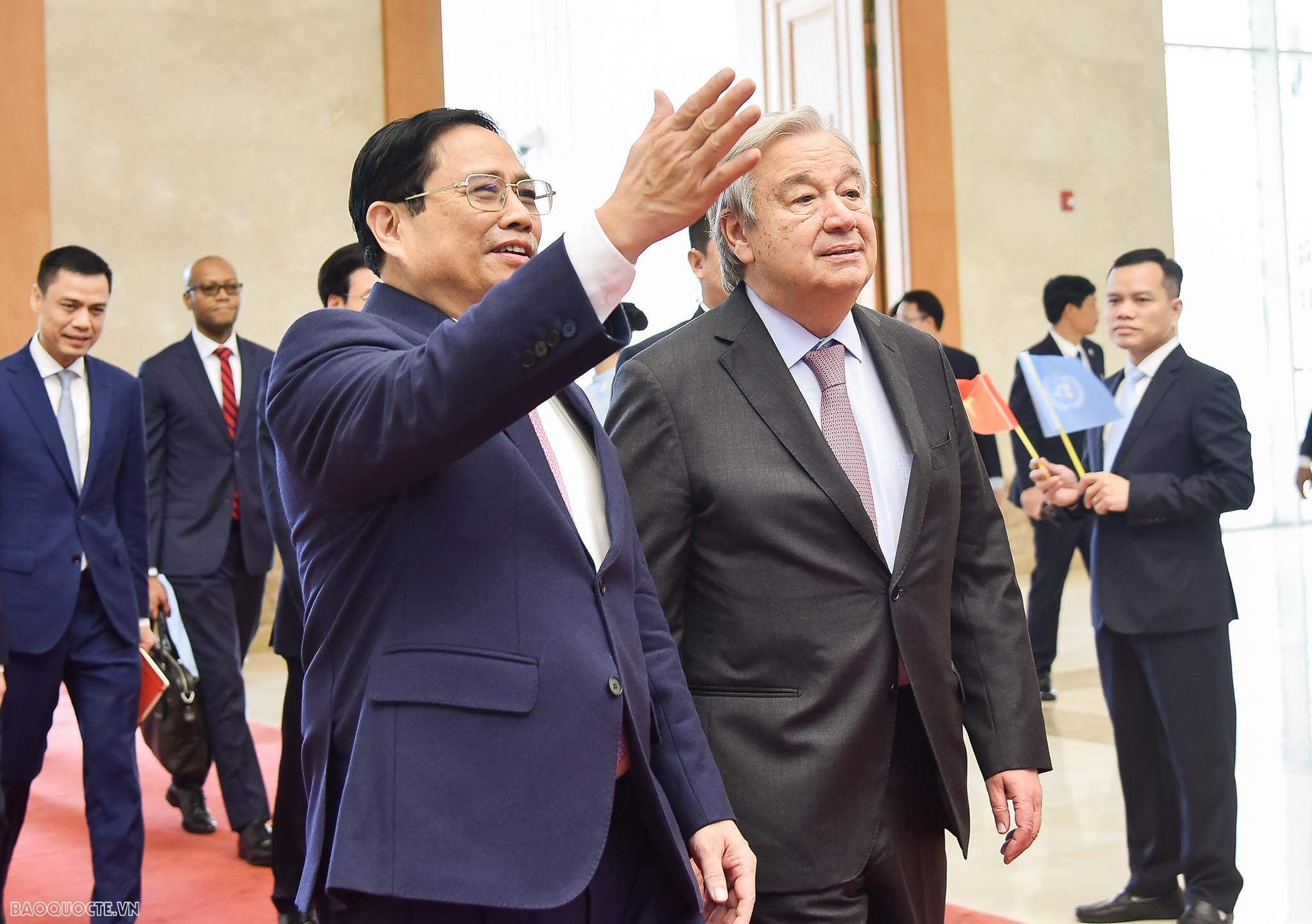 Thủ tướng Chính phủ Phạm Minh Chính tiếp Tổng thư ký Liên hợp quốc António Guterres