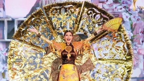 Miss Grand International 2022: Đoàn Thiên Ân lọt top 4 bình chọn trang phục dân tộc đẹp nhất