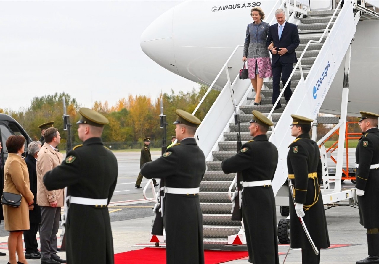 Hình ảnh của Nhà vua và Hoàng hậu Bỉ tại Lithuania