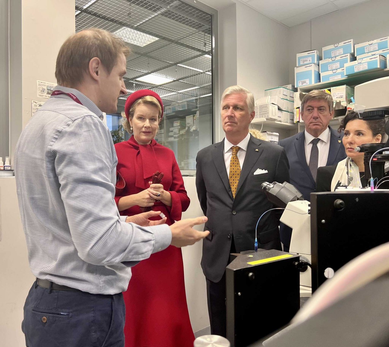 Hình ảnh của Nhà vua Bỉ Philippe và Hoàng hậu Mathilde tại Lithuania