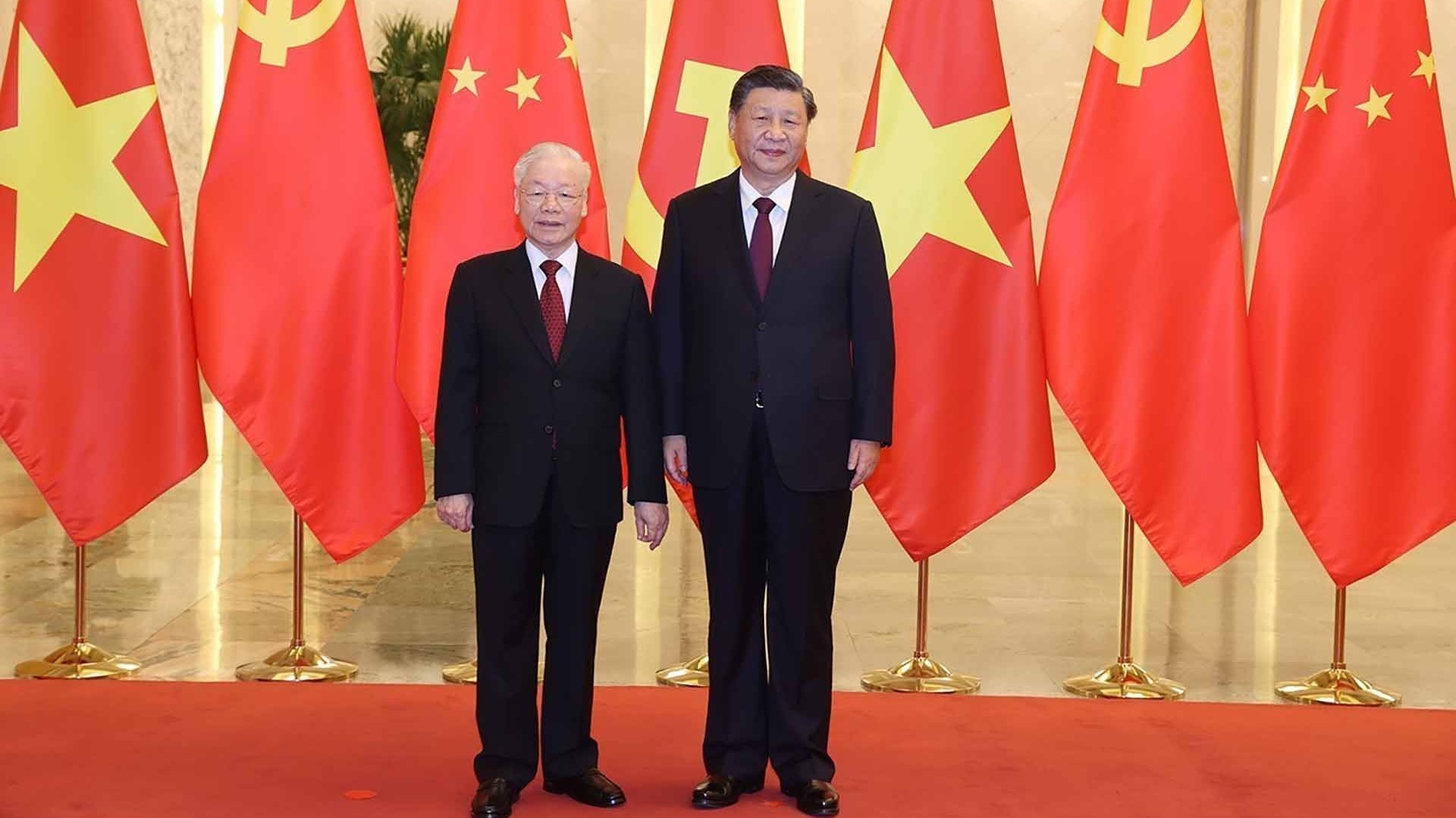 Lãnh đạo Việt Nam gửi điện mừng Lãnh đạo khóa mới của Trung Quốc