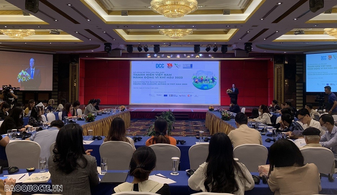 Lễ công bố Báo cáo đặc biệt 'Thanh niên Việt Nam hành động vì khí hậu năm 2022'