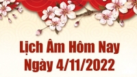 Lịch âm 4/11, xem lịch âm hôm nay Thứ Sáu ngày 4/11/2022 là ngày tốt hay xấu? Lịch vạn niên 4/11/2022