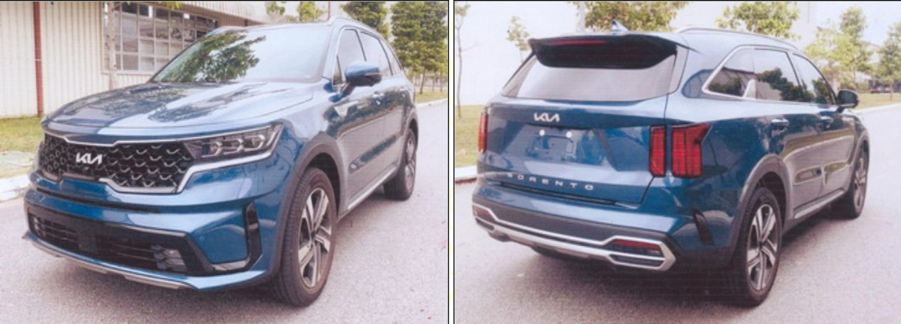 Hình ảnh của Kia Sorento HEV 2023 đã được đăng tải trên trang web của Cục Đăng kiểm Việt Nam.