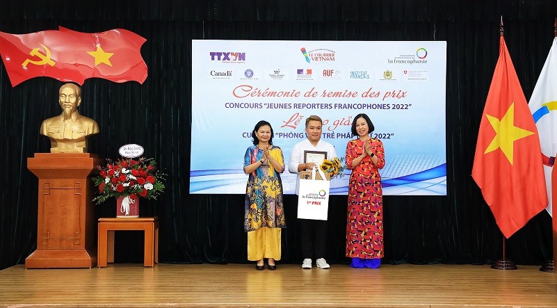 Trao giải Cuộc thi Phóng viên trẻ Pháp ngữ 2022 Trao giải Cuộc thi Phóng viên trẻ Pháp ngữ 2022