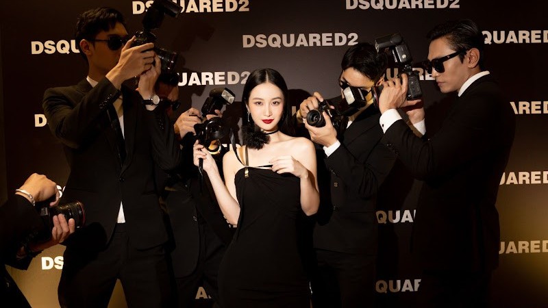 Jun Vũ diện váy xẻ quyến rũ, 'đốn tim' người hâm mộ trong đêm tiệc của DSQUARED2