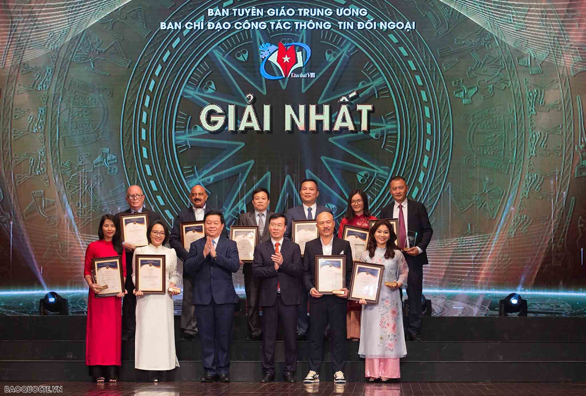 Lễ trao Giải thưởng toàn quốc về thông tin đối ngoại lần thứ 8