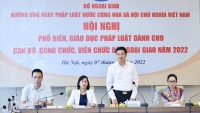 Phổ biến, giáo dục pháp luật dành cho cán bộ, công chức, viên chức Bộ Ngoại giao