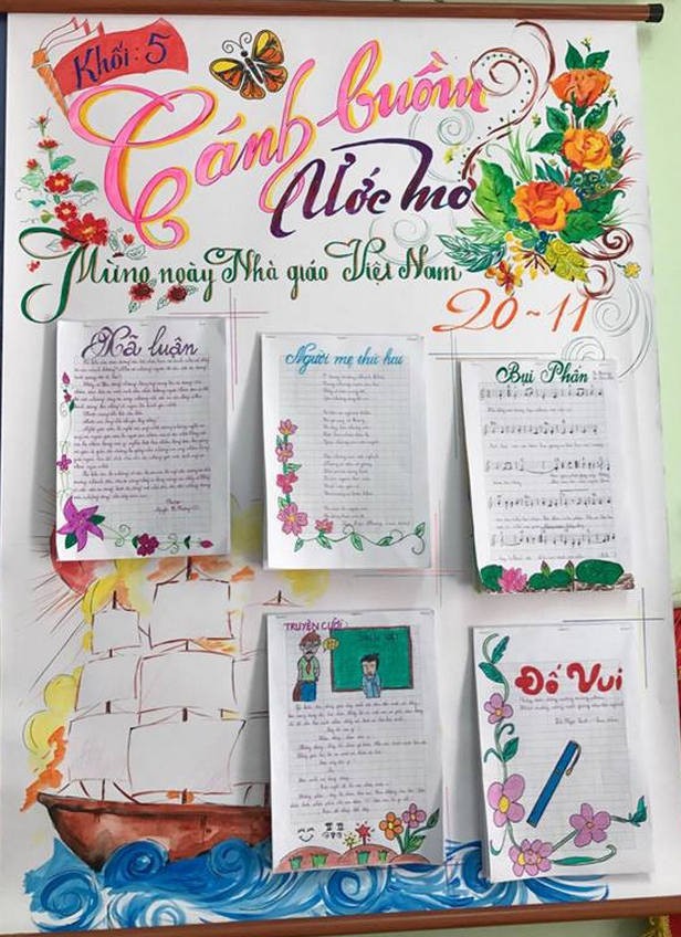 Những mẫu báo tường Ngày 20/11 tri ân thầy cô