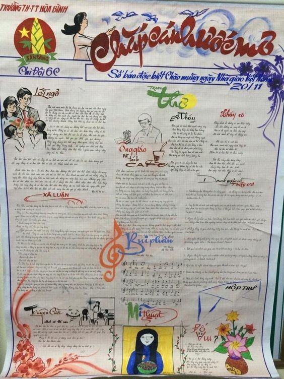 Những mẫu báo tường Ngày 20/11 tri ân thầy cô