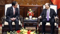 Chủ tịch nước Nguyễn Xuân Phúc tiếp Thống đốc tỉnh Kanagawa, Nhật Bản