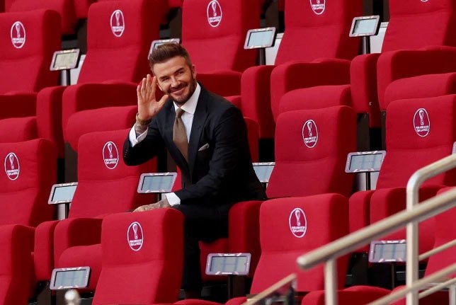 David Beckham tới Qatar dự lễ khai mạc World Cup 2022 và cỗ vũ đội tuyển Anh David Beckham tới Qatar dự lễ khai mạc World Cup 2022 và cỗ vũ đội tuyển Anh