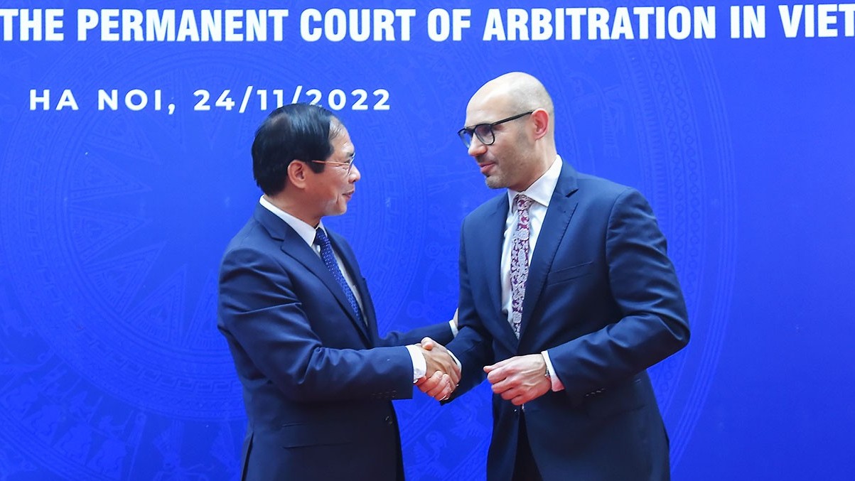 Toàn cảnh Lễ khai trương Văn phòng đại diện của Toà trọng tài thường trực (PCA) tại Hà Nội qua ảnh