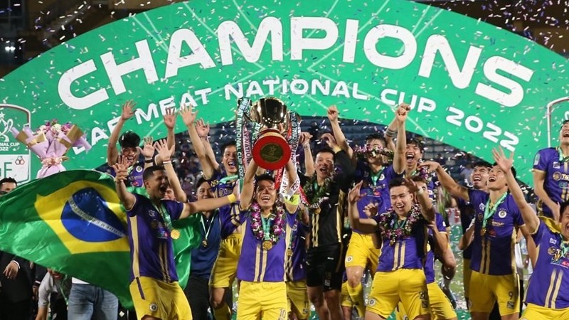 Văn Hậu, Thái Quý ghi siêu phẩm, Hà Nội FC giành Cúp Quốc gia 2022