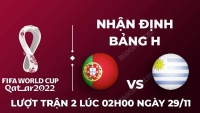 Soi kèo Bồ Đào Nha vs Uruguay bảng H World Cup 2022: Dễ có tỷ số hòa