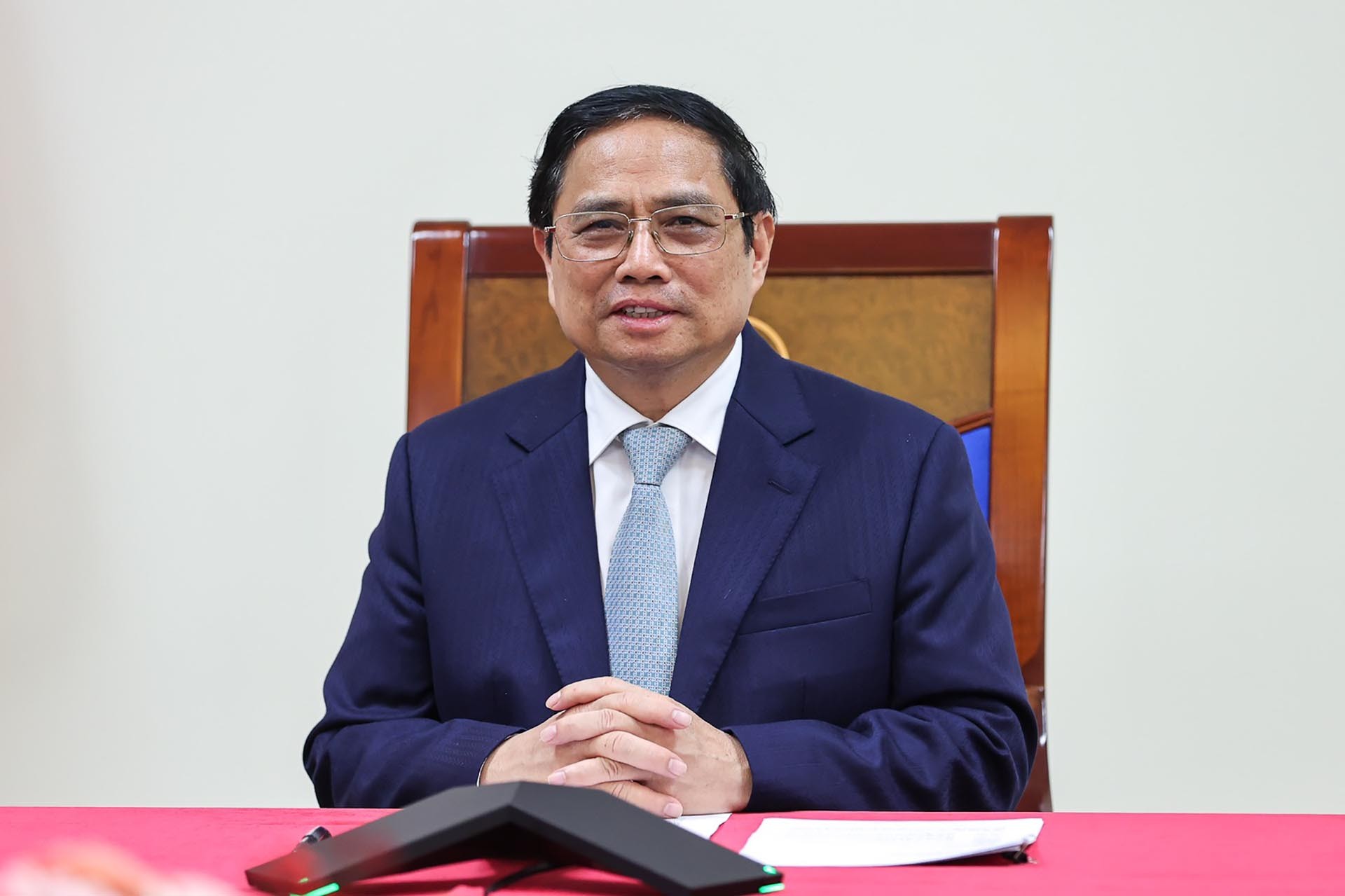 Thủ tướng Phạm Minh Chính điện đàm với Thủ tướng Pháp Elisabeth Borne để trao đổi các biện pháp tăng cường quan hệ Đối tác chiến lược Việt Nam-Pháp. Thủ tướng Phạm Minh Chính điện đàm với Thủ tướng Pháp Elisabeth Borne để trao đổi các biện pháp tăng cường quan hệ Đối tác chiến lược Việt Nam-Pháp.