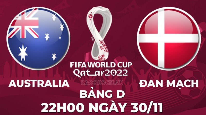 Link xem trực tiếp Australia vs Đan Mạch (22h00 ngày 30/11) bảng D World Cup 2022 - trực tiếp VTV5 Link xem trực tiếp Australia vs Đan Mạch (22h00 ngày 30/11) bảng D World Cup 2022 - trực tiếp VTV5