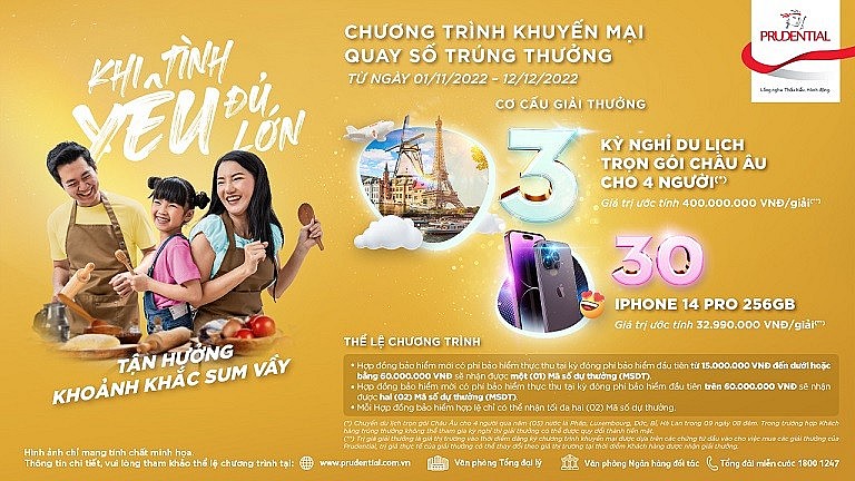 Prudential ra mắt chương trình khuyến mại đặc biệt bày tỏ thông điệp gắn kết yêu thương