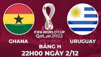 Link xem trực tiếp Ghana vs Uruguay (22h00 ngày 2/12) bảng H World Cup 2022 - trực tiếp VTV5
