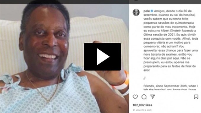 Vua bóng đá Pele qua cơn nguy kịch