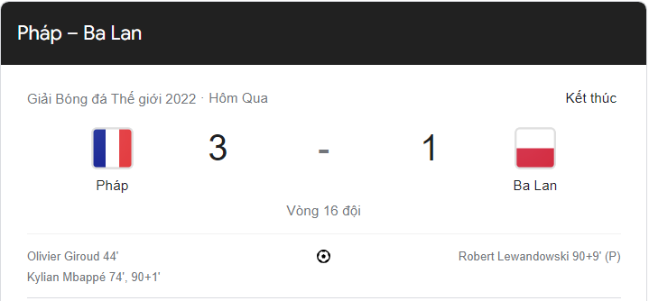 Link xem trực tiếp Pháp vs Ba Lan (22h00 ngày 4/12) vòng 16 đội World Cup 2022 - trực tiếp VTV2 Link xem trực tiếp Pháp vs Ba Lan (22h00 ngày 4/12) vòng 16 đội World Cup 2022 - trực tiếp VTV2