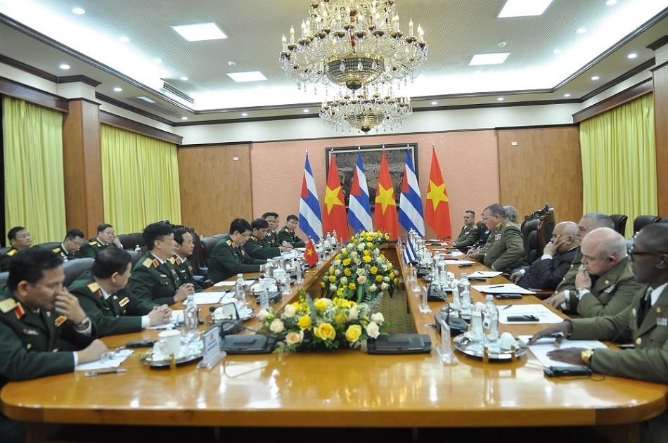 Toàn cảnh buổi hội đàm. (Ảnh: Minh Quân)