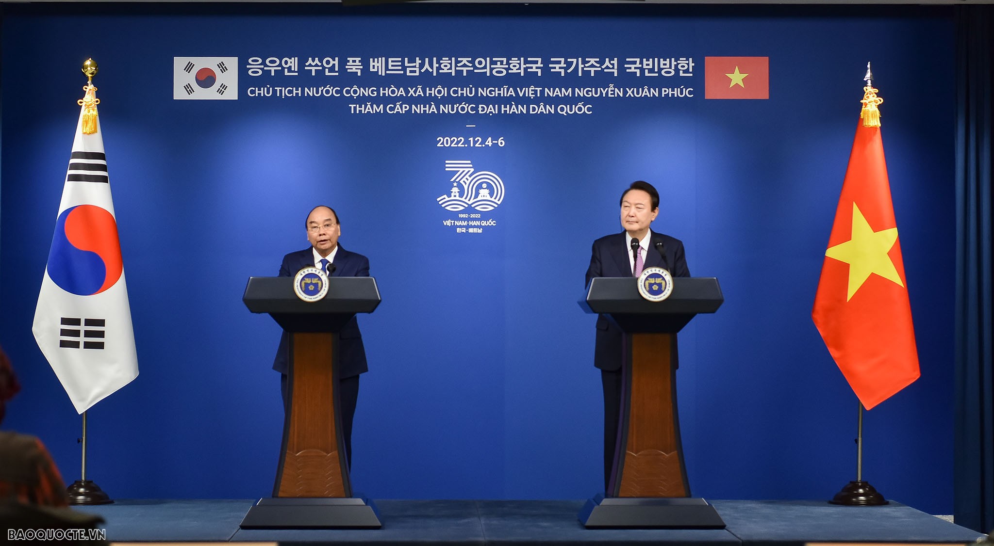 Việt Nam và Hàn Quốc chính thức trở thành Đối tác chiến lược toàn diện