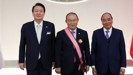 HLV Park Hang-seo trở lại Việt Nam sau khi nhận Huân chương Heungin vì sự nghiệp ngoại giao Hàn Quốc