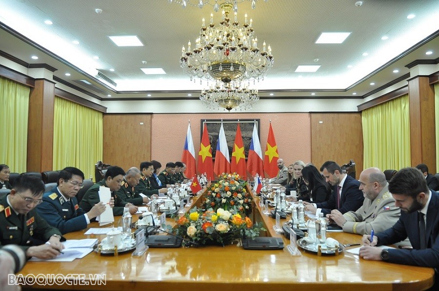 (12.07) Toàn cảnh buổi Hội đàm. (Ảnh: Minh Quân)