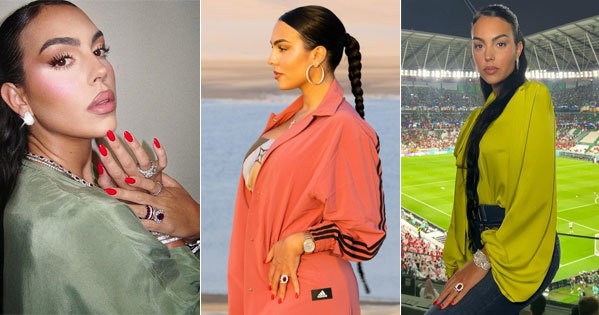 Georgina Rodriguez sử dụng trang sức đắt giá tại Qatar