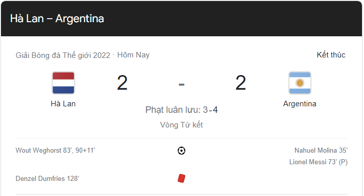 Link xem trực tiếp Hà Lan vs Argentina (02h00 ngày 10/12) tứ kết World Cup 2022 - trực tiếp VTV3