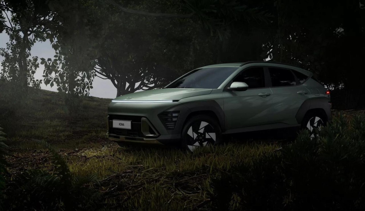 Cận cảnh Hyundai Kona 2024 bản chạy điện hoàn toàn