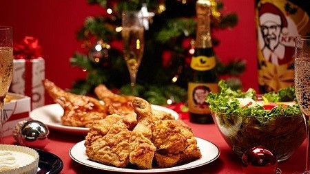 Người Nhật coi món gà là lựa chọn hàng đầu cho bữa Giáng sinh