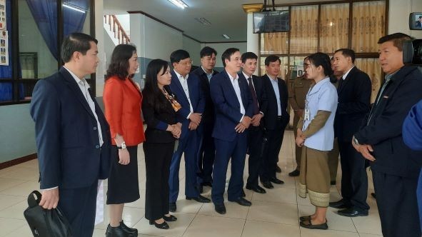 Đoàn công tác tỉnh Phú Thọ thăm các công trình tài trợ cho tỉnh Luông Nậm Thà, Lào