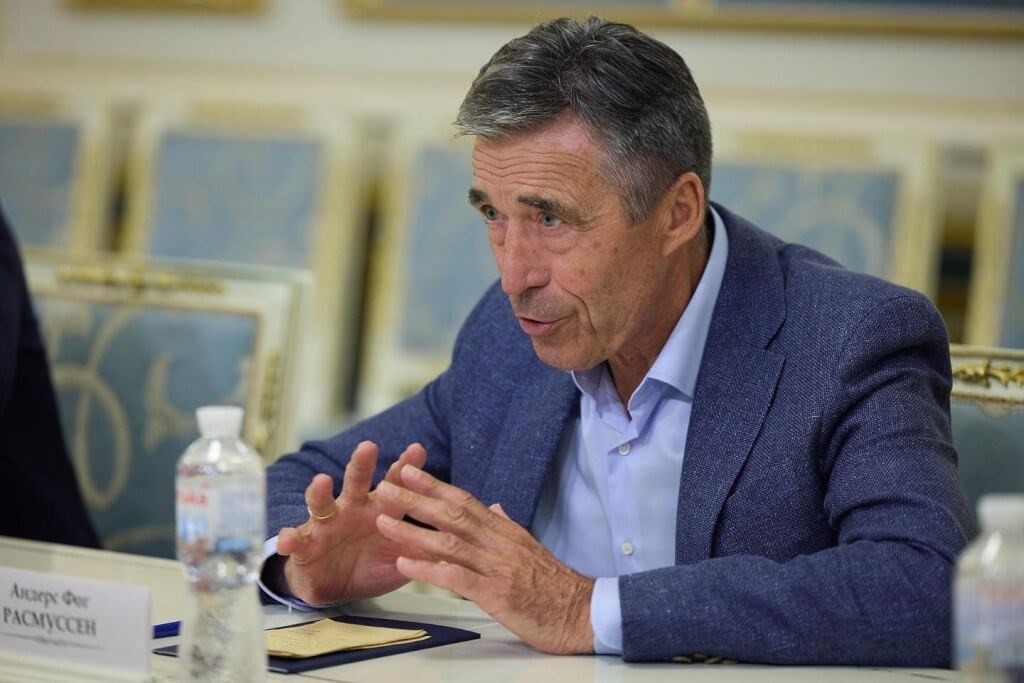 Cựu Thủ tướng Đan Mạch Anders Fogh Rasmussen, cựu Tổng thư ký NATO. (Nguồn: Focus Taiwan)