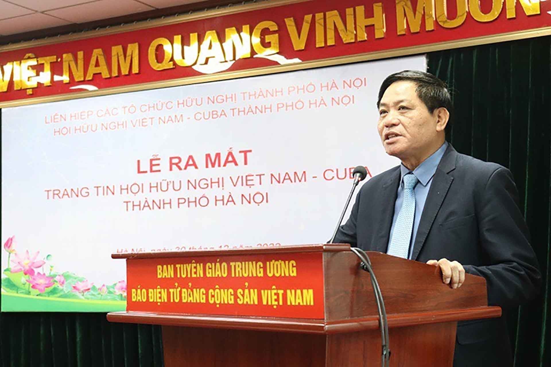 Trang tin điện tử Hội Hữu nghị Việt Nam-Cuba TP. Hà Nội: Góp phần thúc đẩy hơn nữa quan hệ tốt đẹp giữa hai nước Trang tin điện tử Hội Hữu nghị Việt Nam-Cuba TP. Hà Nội: Góp phần thúc đẩy hơn nữa quan hệ tốt đẹp giữa hai nước