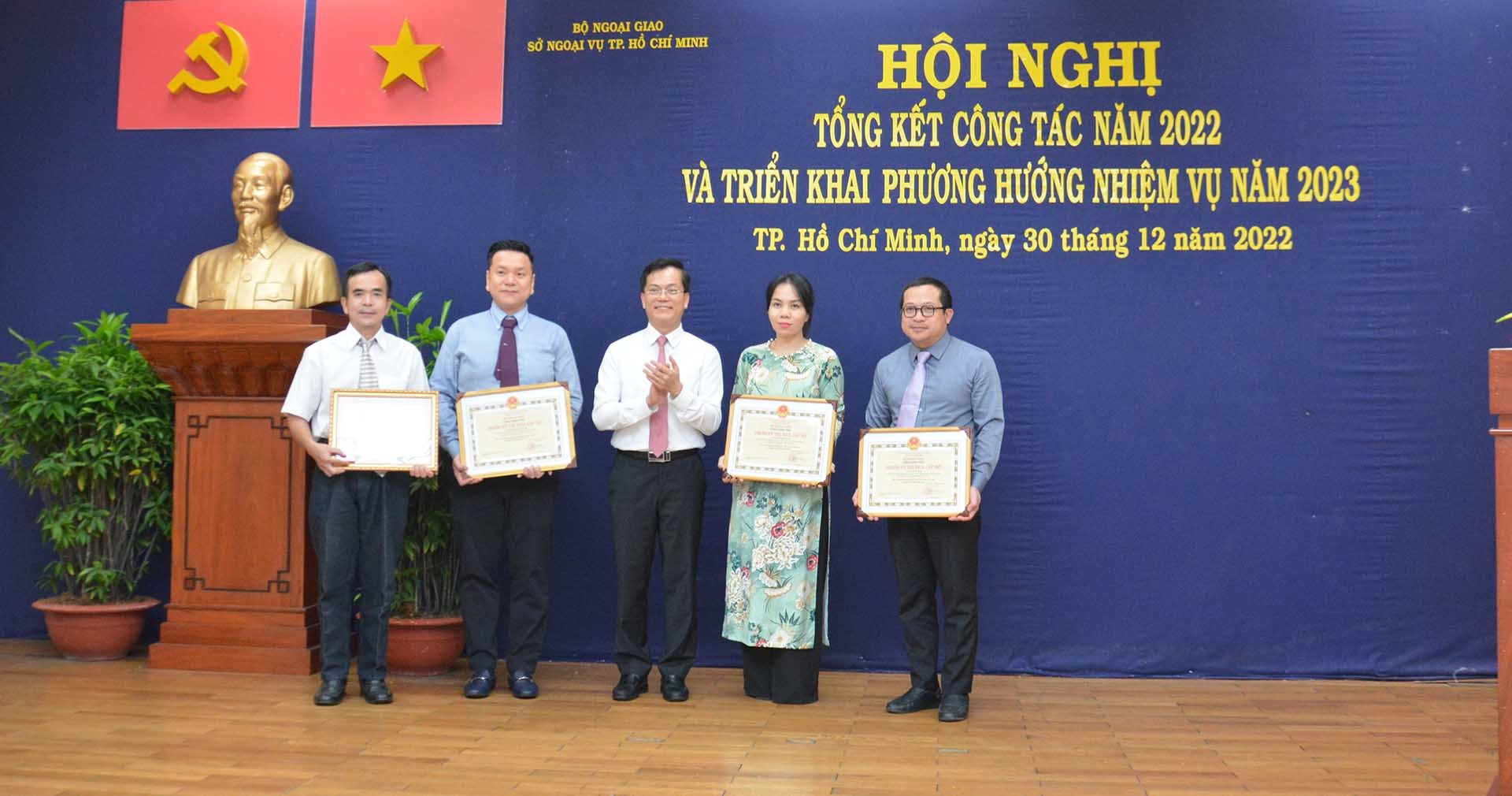 Sở Ngoại vụ thành phố Hồ Chí Minh tổ chức Hội nghị tổng kết công tác 2022 và triển khai nhiệm vụ 2023 Sở Ngoại vụ TP. Hồ Chí Minh tổng kết công tác 2022 và triển khai nhiệm vụ 2023