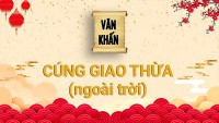 Văn khấn Giao thừa ngoài trời Tết 2023 năm Quý Mão