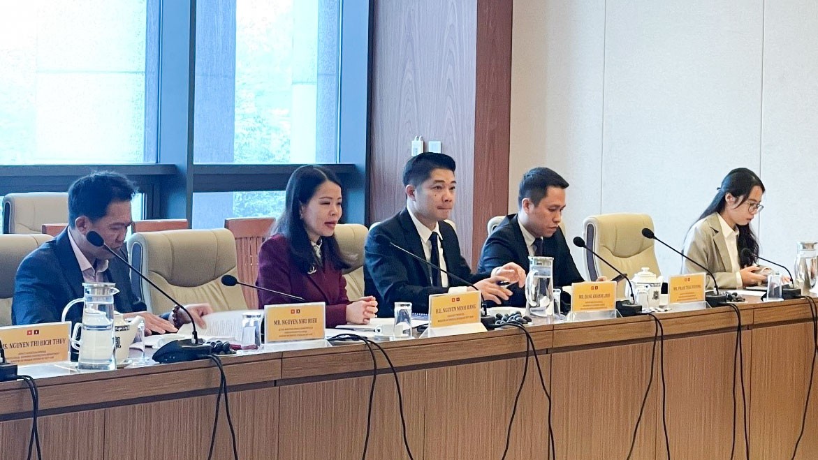 Trợ lý Bộ trưởng Nguyễn Minh Hằng phát biểu khai mạc Hội nghị. (Ảnh: Thành Đạt)