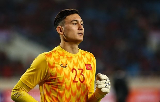 Thủ thành Đặng Văn Lâm. (Nguồn: TTXVN)