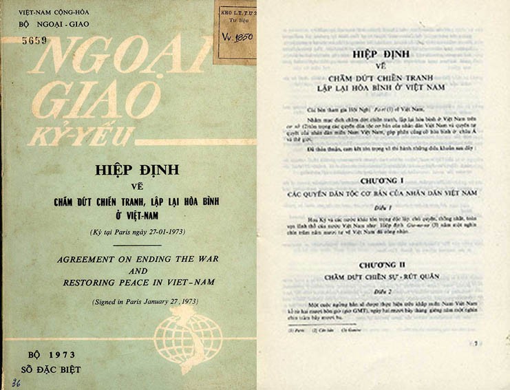 Người mang Dự thảo Hiệp định tới Paris