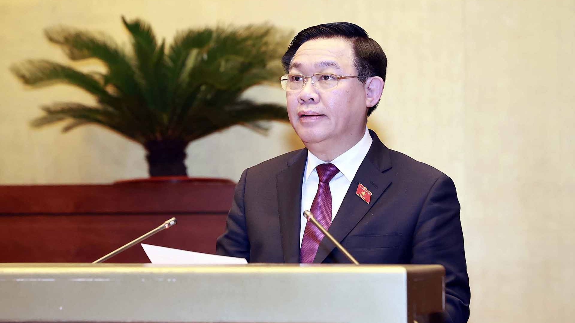 Phát biểu bế mạc Kỳ họp bất thường lần thứ 2, Quốc hội khóa XV của Chủ tịch Quốc hội Vương Đình Huệ