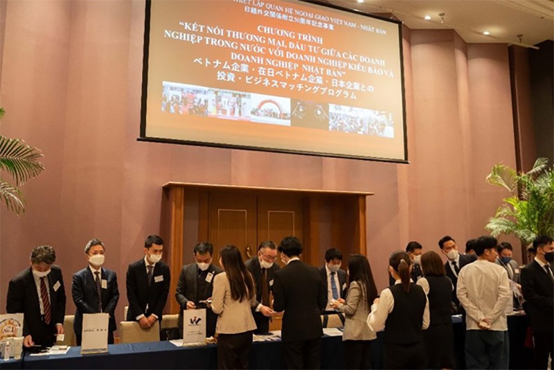 Không khí trao đổi, kết nối giữa các doanh nghiệp hai nước.