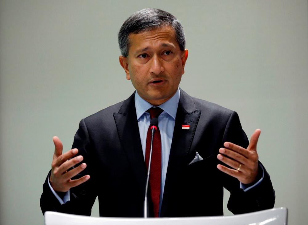 Ngoại trưởng Singapore Vivian Balakrishnan. (Nguồn: Reuters) Ngoại trưởng Singapore Vivian Balakrishnan. (Nguồn: Reuters)