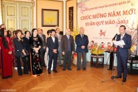 Trang trọng và đậm đà bản sắc dân tộc Tết cộng đồng mừng Xuân Quý Mão 2023 tại Bỉ