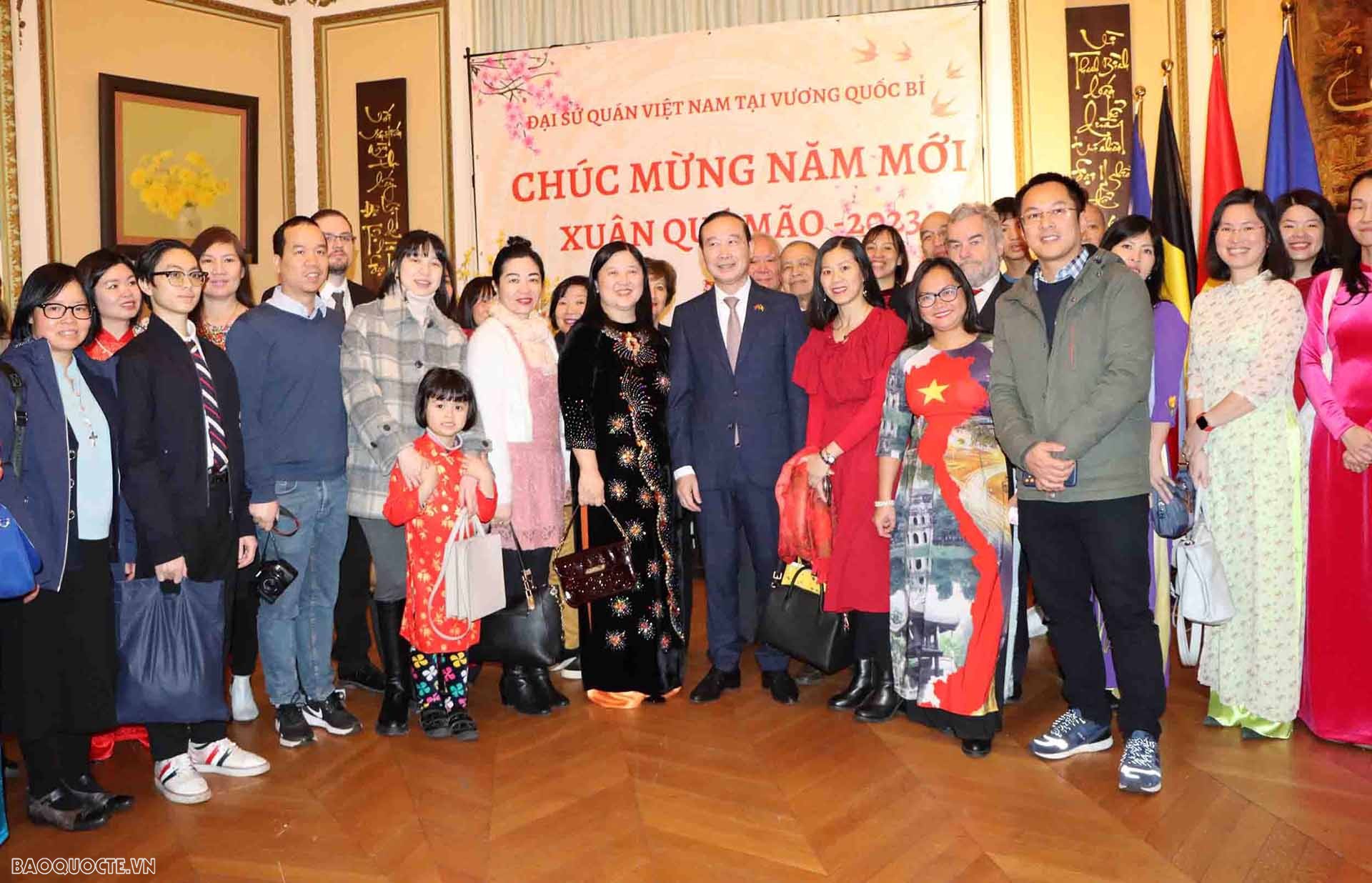 Trang trọng và đậm đà bản sắc dân tộc Tết cộng đồng mừng Xuân Quý Mão 2023 tại Bỉ